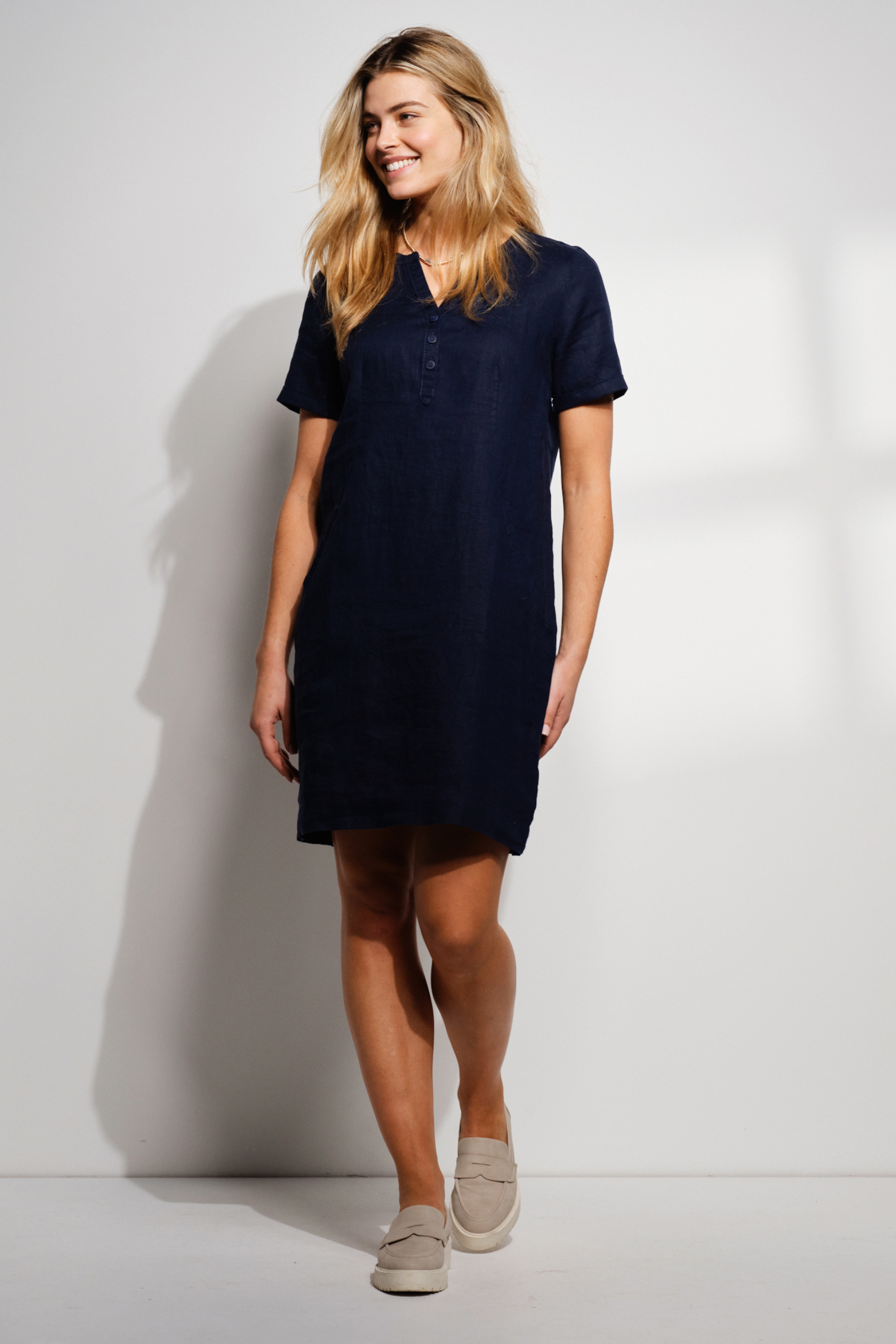 Celia linkjole i lys marineblå