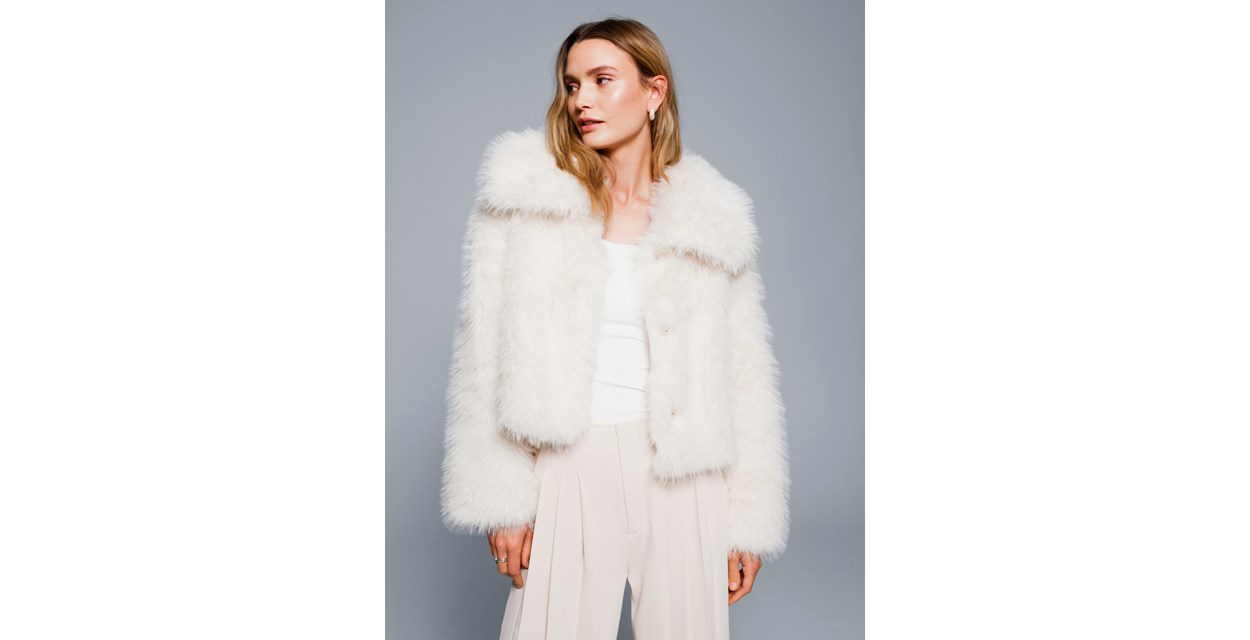 Garcia Jakke - Ladies Fake Fur Jakke i Leopard