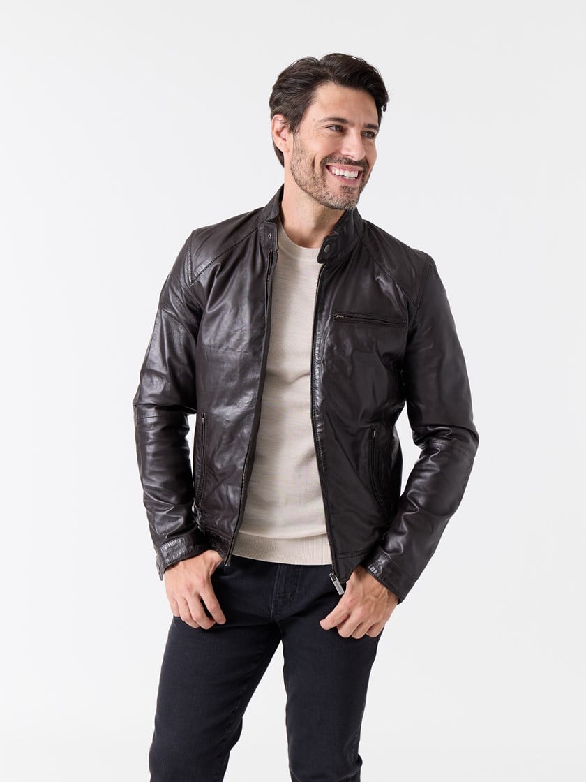 7234562 AIQ 7234562_AIQ_skinnjakke_mario conti_front_Brixton Skinnjakke AIQ.jpg_