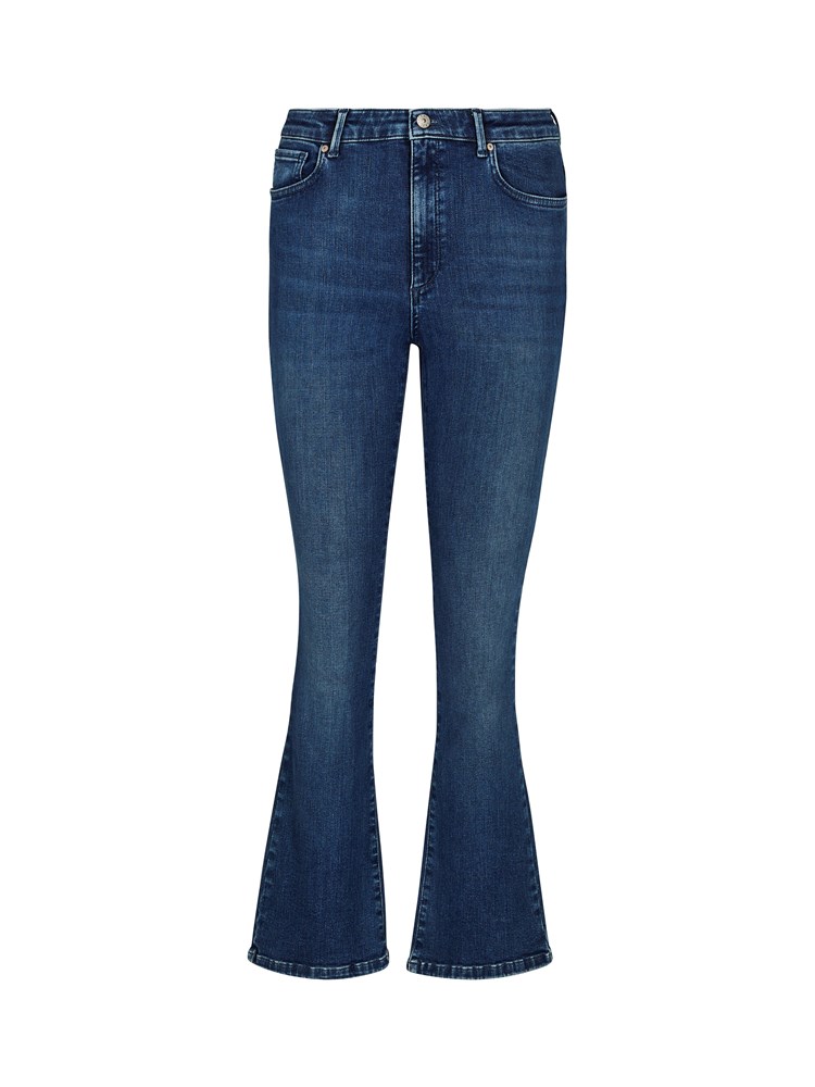 Sophia Flared Cropped Jeans 7241858_DAB-VAVITE-S20-front_97787_Sophia HW Flared Cropped Ultra_Sophia High Waist Flared Cropped Ocean Blue Jeans DAB_Sophia Flared Cropped Jeans DAB.jpg_Front||Front