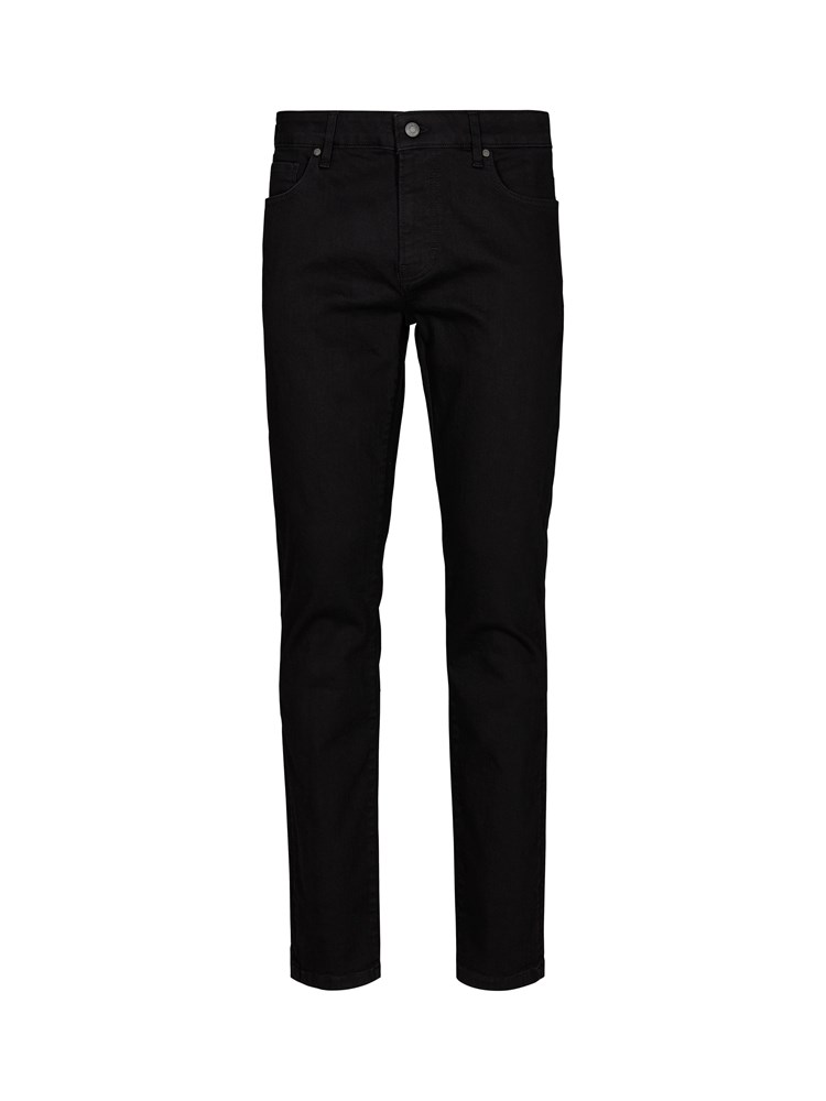 Slim Steve Blk.Blk Stretch Jeans 7244831_D03-Mario Conti-A20-Front_Slim Steve blk.blk str..jpg_Front||Front