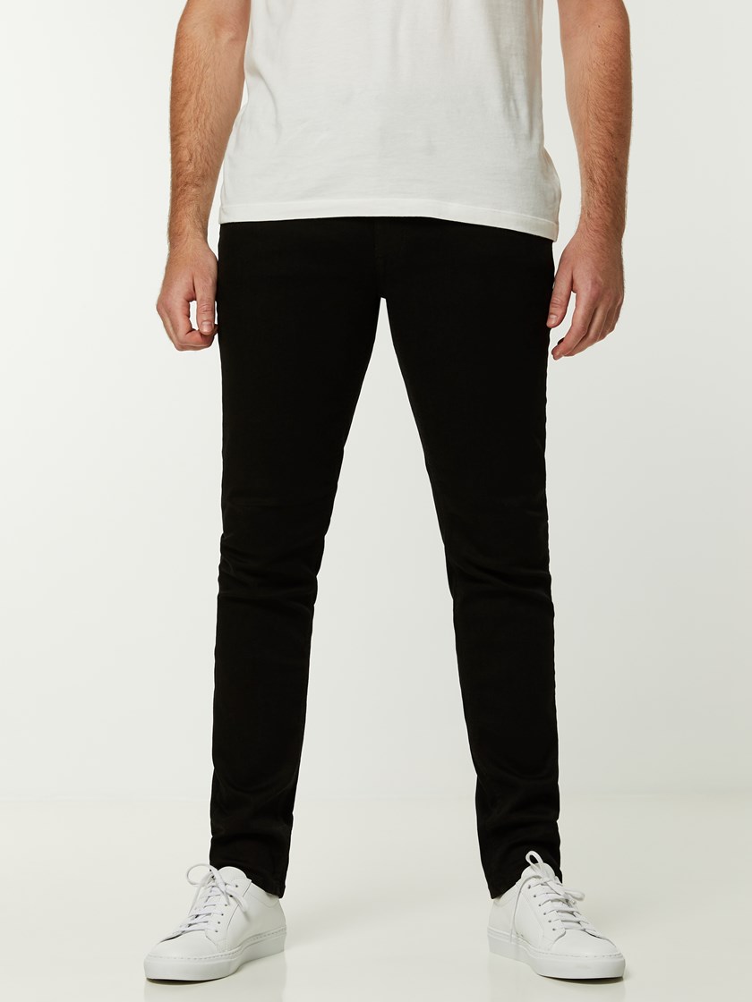 7244847 D03 7244847_D03-HENRYCHOICE-A20-Modell-front_64179_Slim Will Blk.Blk. Superstretch Jeans D03.jpg_Front||Front