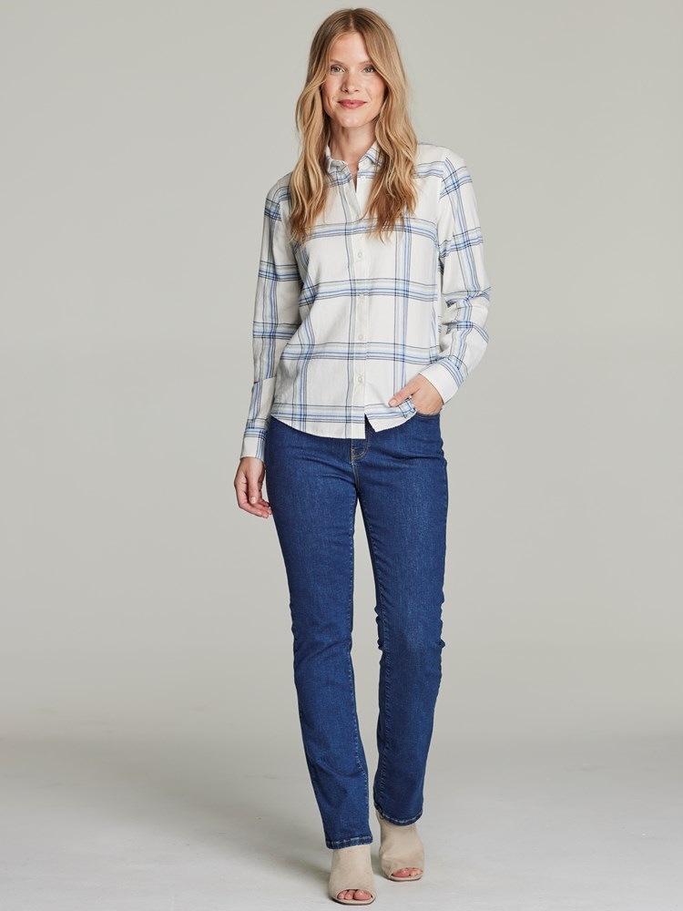 Manon flanellskjorte 7248604_EN3-JEANPAULFEMME-S22-Modell-front_11180_Manon flanellskjorte EN3_Manon flanellskjorte EN3 7248604.jpg_Front||Front