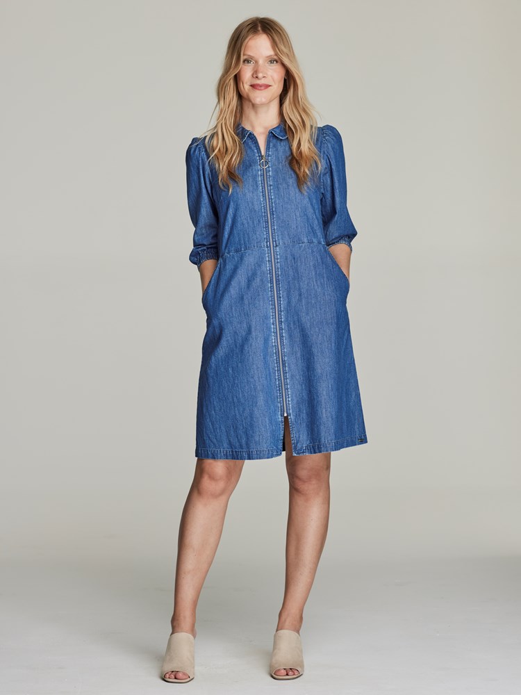 Betty kjole 7249159_ECL-JEANPAULFEMME-S22-Modell-front_31157_Betty kjole ECL_Betty kjole ECL 7249159.jpg_Front||Front
