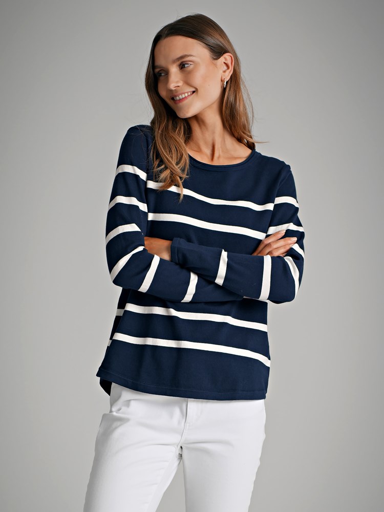 Lucilla Stripet Genser 7249219_EM1-VAVITE-S22-Modell-Front_chn=match_49159_Lucilla Stripet Genser EM1_Lucilla Stripet Genser EM1 7249219.jpg_Front||Front