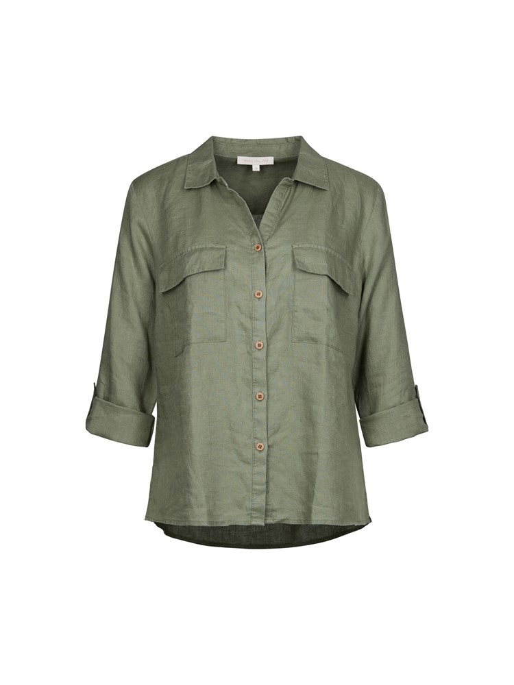 Meghan linskjorte 7249261_GJW-MARIEPHILIPPE-S22-front_22120_Meghan linskjorte.jpg_Front||Front