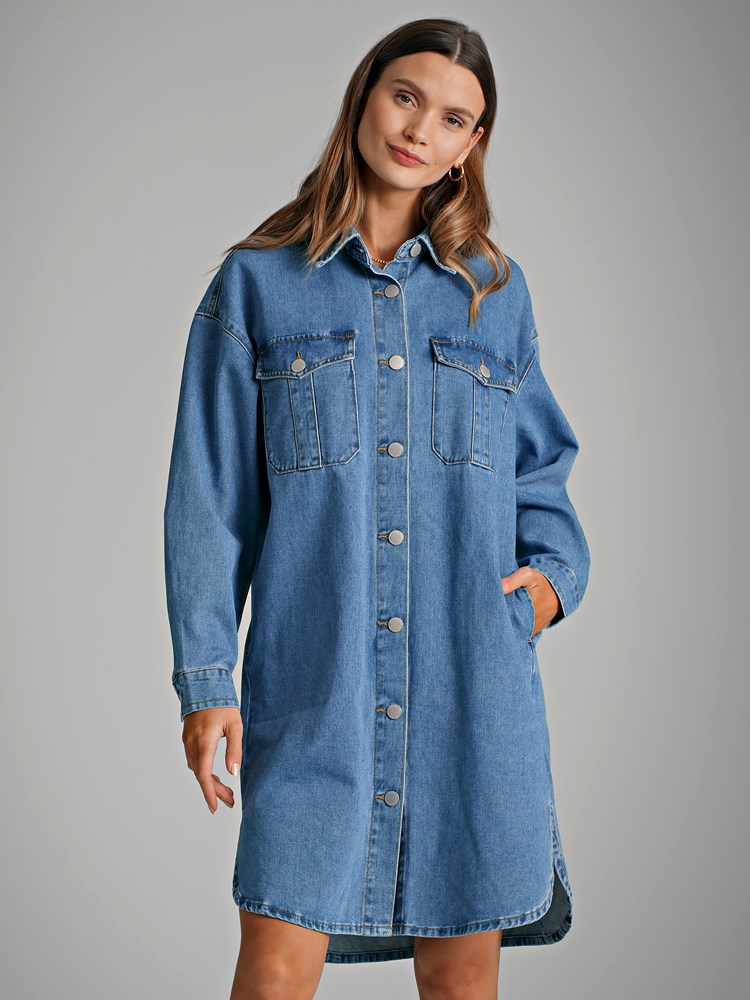 Selita skjortekjole 7249397_D05-DONNA-S22-Modell-Front_chn=match_96282_Selita skjortekjole D05_Selita skjortekjole D05 7249397.jpg_Front||Front