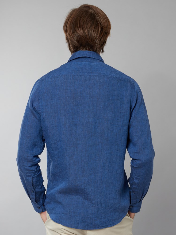 Le bleu linskjorte - regular fit 7249974_EGJ-JEANPAUL-H22-Modell-Back_9523_ENQ_Le bleu linskjorte - regular fit ENQ_Le bleu linskjorte - regular fit ENQ 7249974.jpg_
