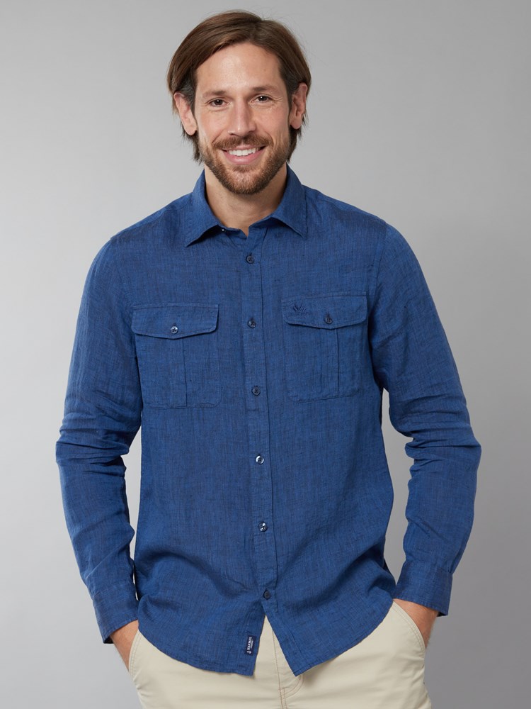 Le bleu linskjorte - regular fit 7249974_EGJ-JEANPAUL-H22-Modell-Front_4342.jpg_
