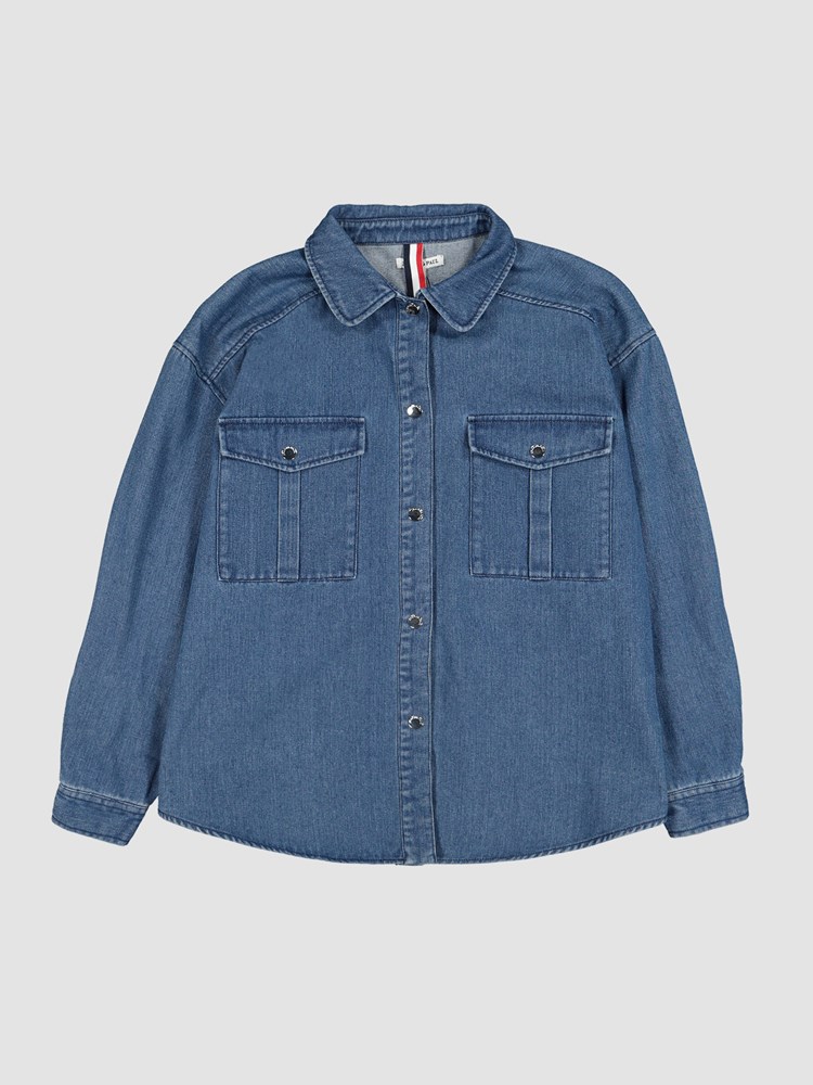 Unique denimskjorte 7250118_ECL-JEANPAUL-A22-Front_2369_Unique denimskjorte_Unique denimskjorte ECL_Unique denimskjorte ECL 7250118_Unique denimskjorte 7250118.jpg_Front||Front