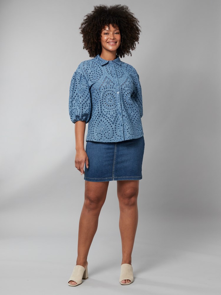 Shelly bluse 7250150_ECL-JEANPAUL-H22-Modell-Front_9760_Shelly bluse ECL_Shelly bluse ECL 7250150.jpg_Front||Front