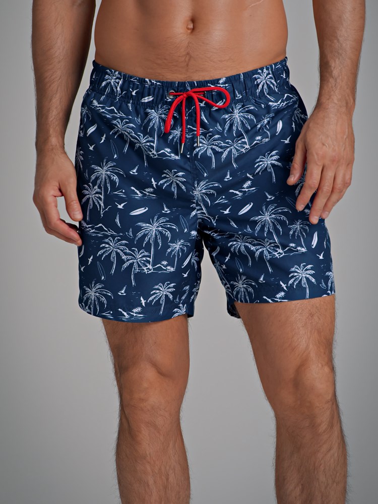 Hibiscus badeshorts 7250203_EMU-Redford-H22-Modell-Front.jpg_Front||Front