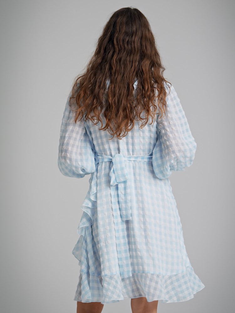 Gingham omslagskjole 7250433_ENS-DONNA-H22-Modell-Back_chn=match_8034_Gingham omslagskjole ENS_Gingham omslagskjole ENS 7250433.jpg_Back||Back