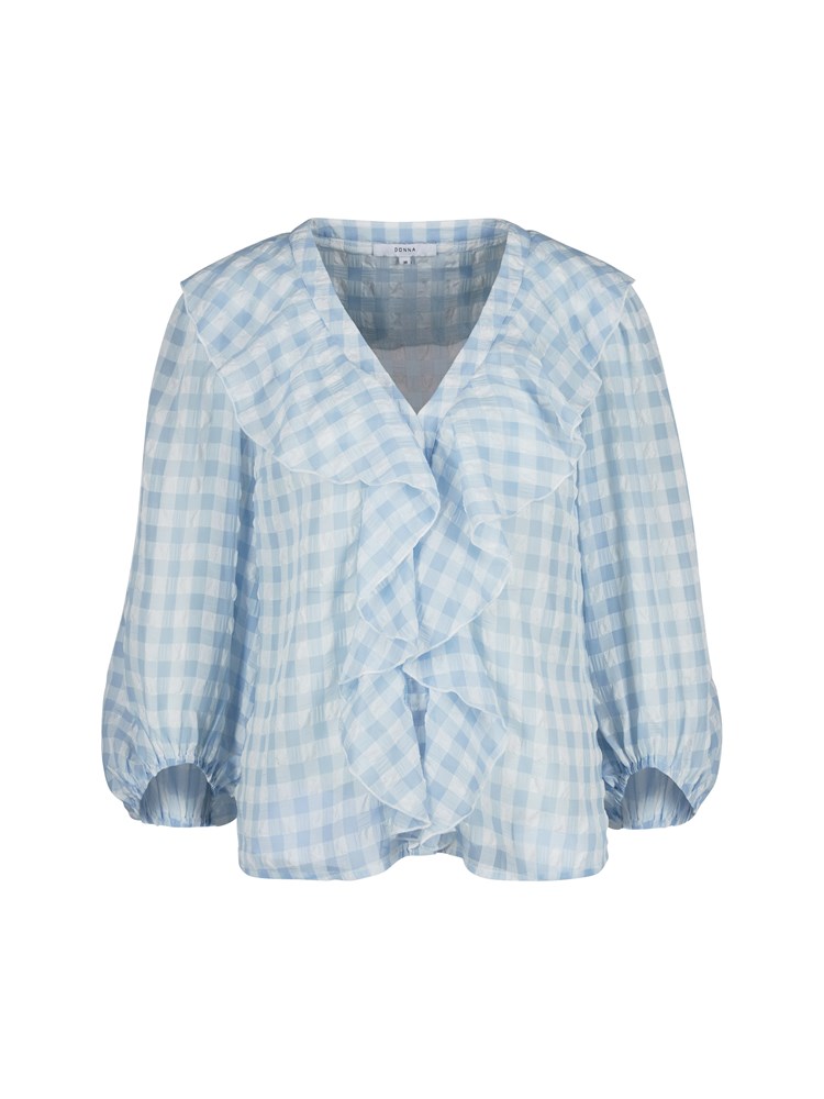 Gingham bluse 7250448_ENS-DONNA-H22-Front_2288_Gingham bluse ENS.jpg_Front||Front