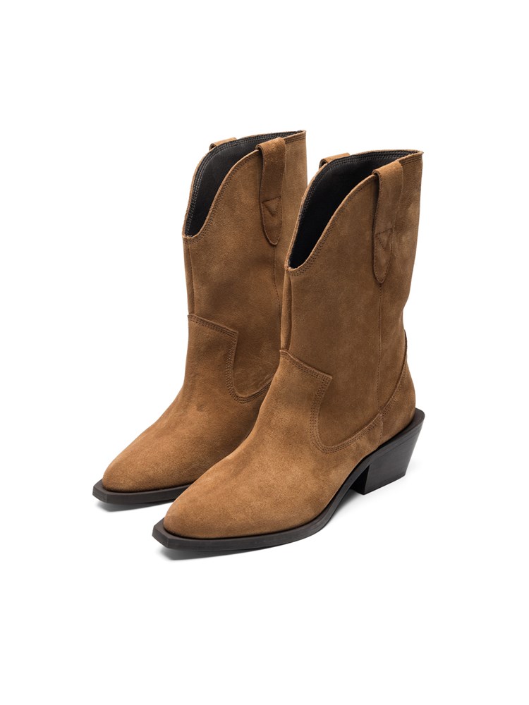 Bianco Mona western boot mid suede 7251652_AFD-BIANCO-A23-front1_Bianco Mona western boot mid suede AFD 7251652.jpg_