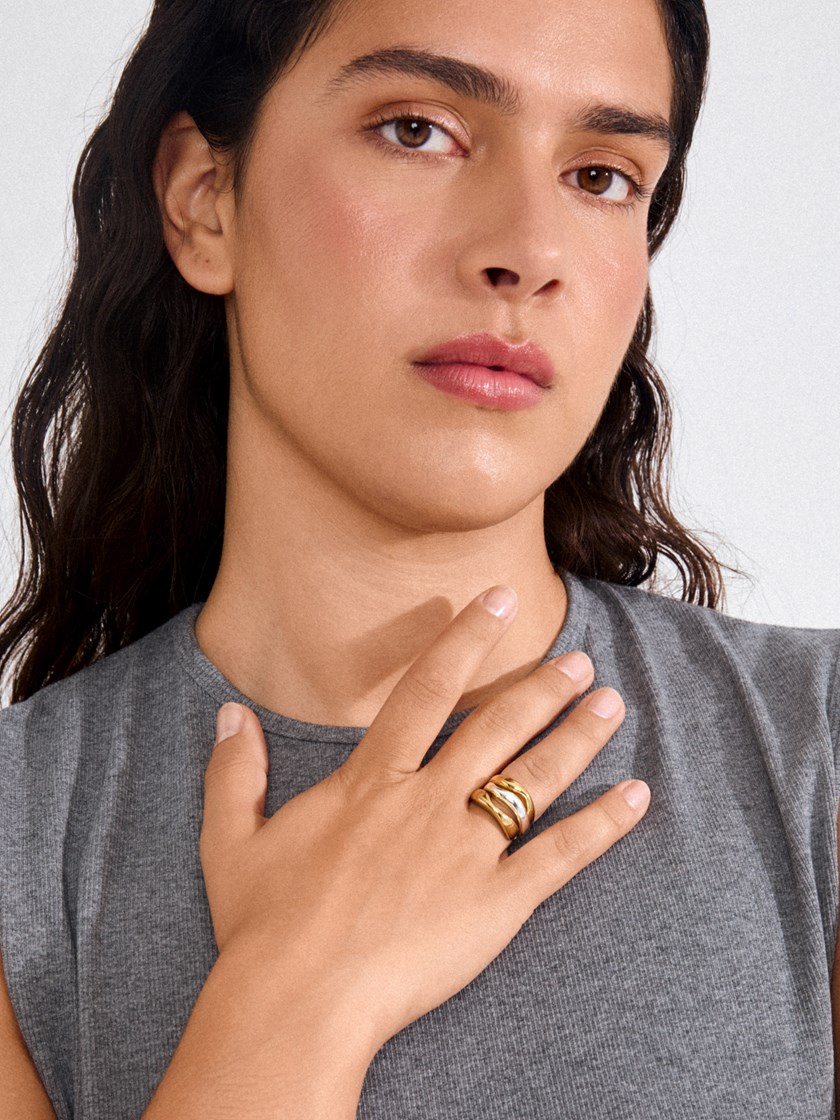 7253958 Q1G 7253958_Q1G_PILGRIM_NOVA rings 3-in-1 set, gold-plated_1_Nova Rings 3-In-1 Set Q1G.jpg_