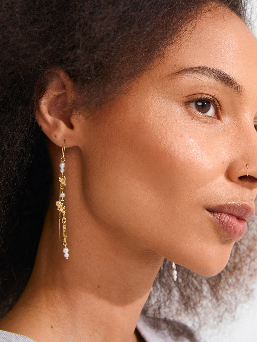 7254104 Q1G 7254104_Q1G_PILGRIM_oredobber_dame_A26_2_Sloan Chain Earrings Q1G.jpg_