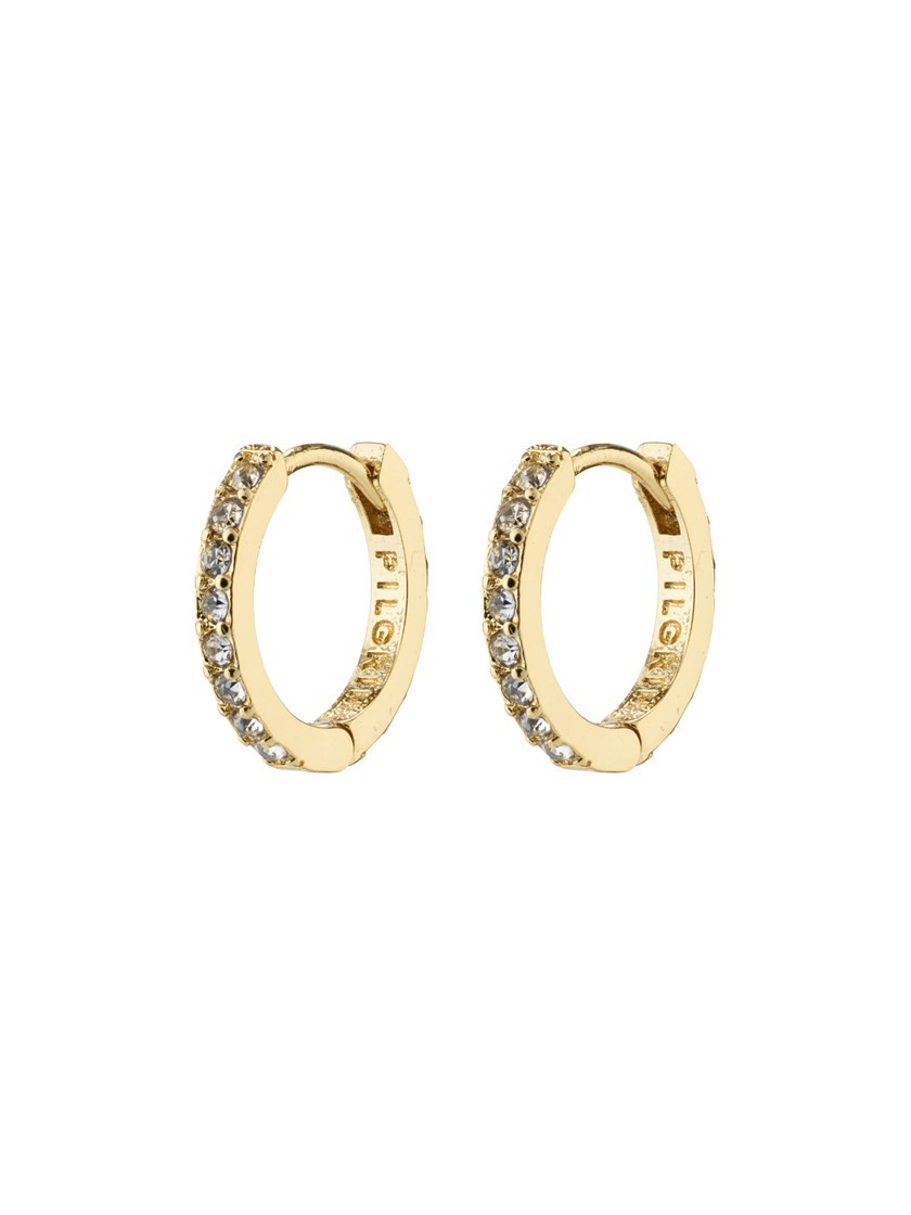 7254117 Q1G 7254117_Q1G_PILGRIM_oredobber_dame_herre_unisex_gold_A26_1_Ebna Small Crystal Hoops Q1G.jpg_