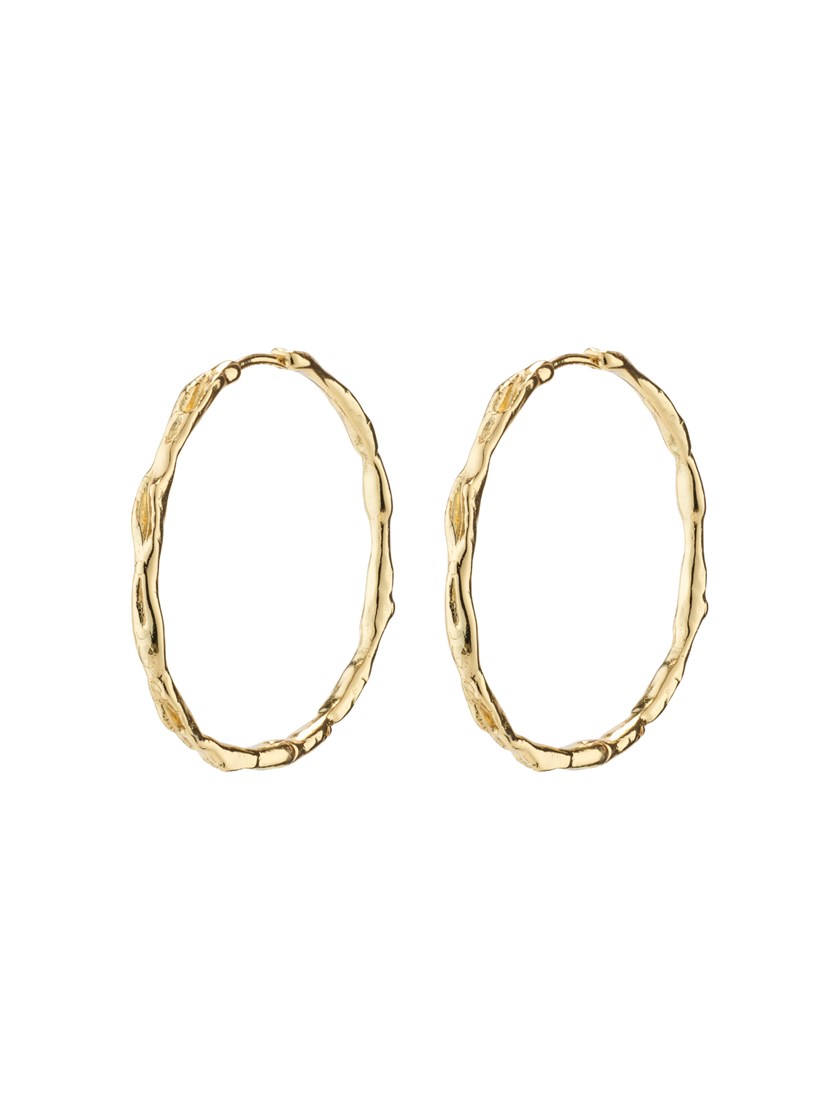 7254125 Q1G 7254125_Q1G_PILGRIM_oredobber_gold_dame_A26_1_Eddy Organic Shaped Hoops Q1G.jpg_