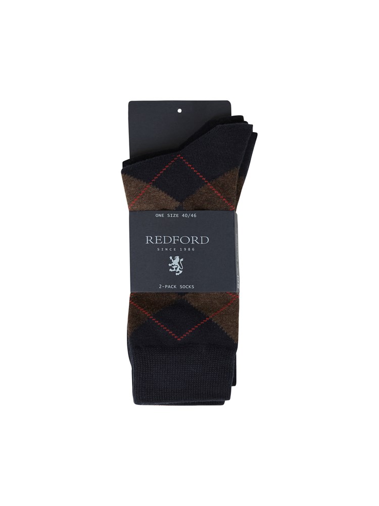 Argyle Sokk 2 pk 7500043_AII-REDFORD-S23-FRONT_Argyle Sokk 2 pk.jpg_Front||Front