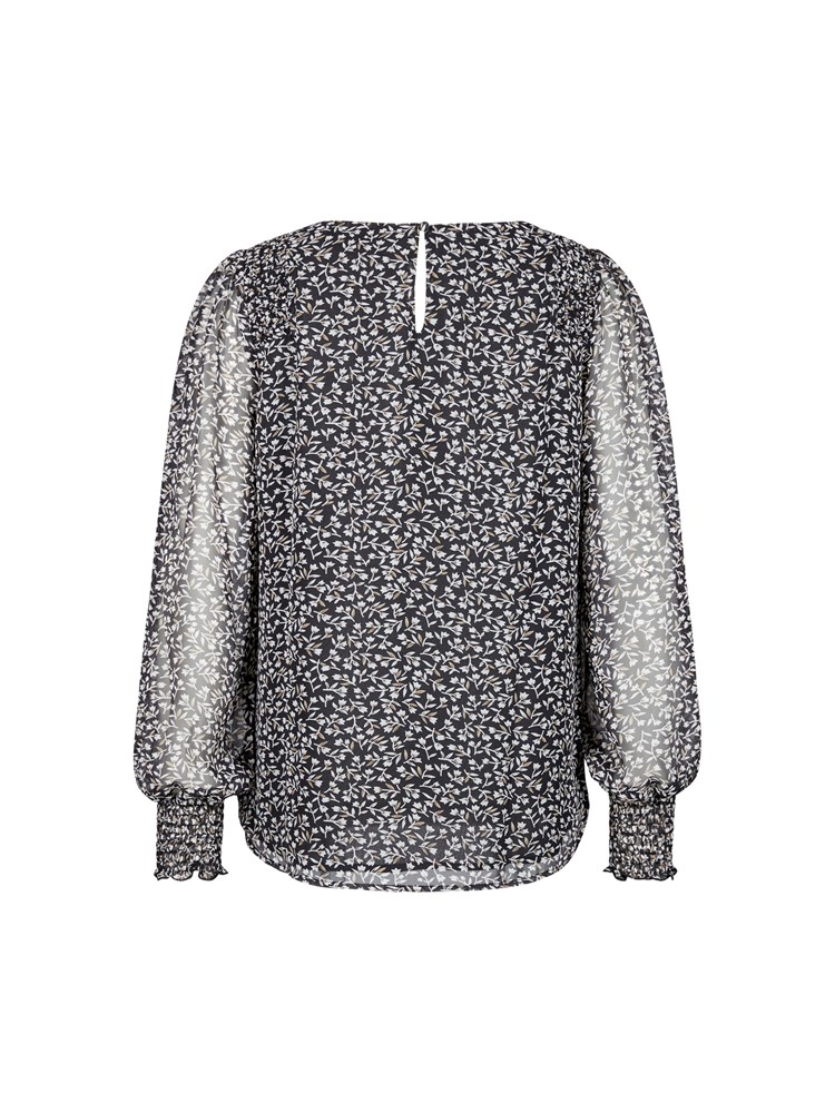 Lucette mønstret  bluse 7500203_CAB-VAVITE-A22-Back_8952_Lucette mønstret  bluse_Lucette mønstret  bluse CAB_Lucette mønstret  bluse CAB 7500203.jpg_Back||Back