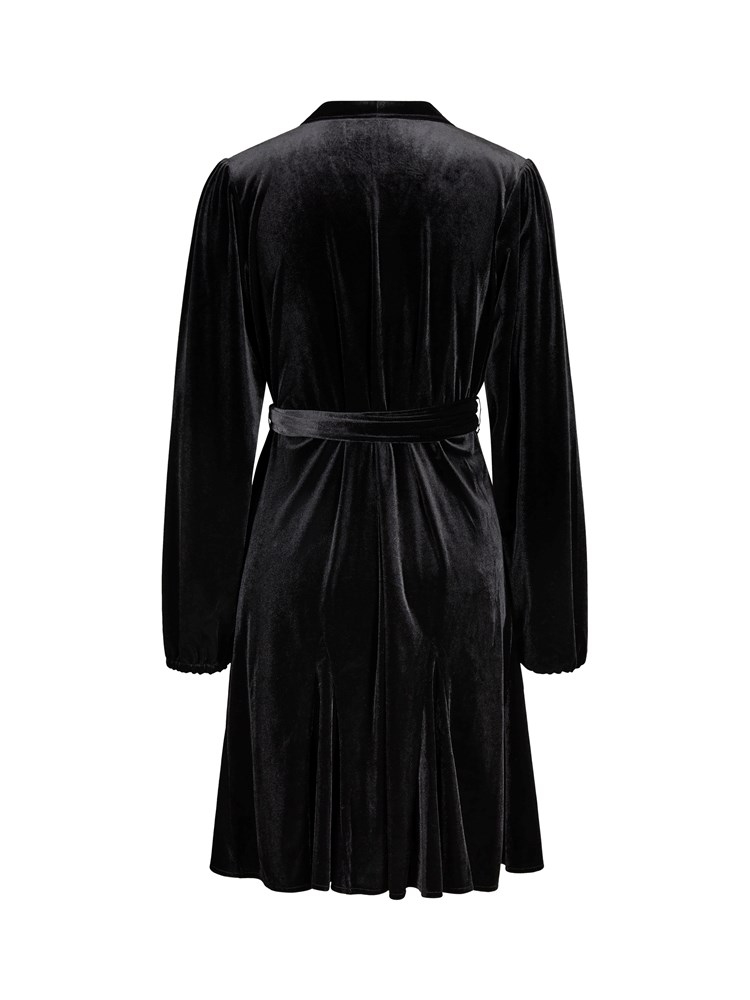 Cecilia velourkjole 7500312_CAB-VAVITE-W22-Back_5449_Cecilia velourkjole.jpg_Back||Back