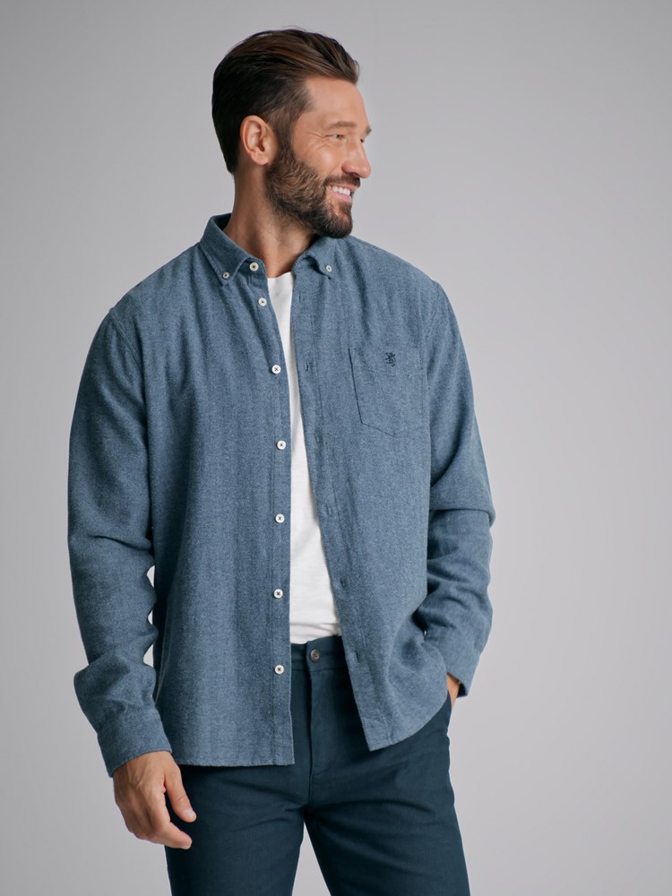 Herringbone skjorte 7500840_EGT-REDFORD-W22-Modell-Front_chn=match_345.jpg_Front||Front