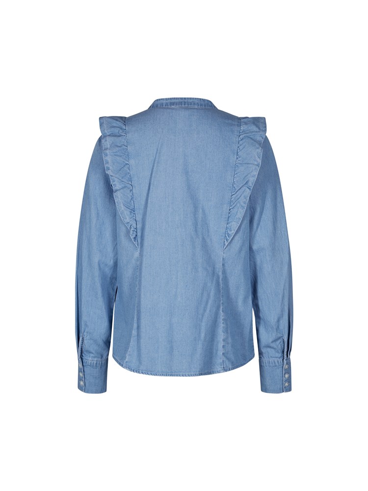 Trine chambray bluse 7501815_ECC-MARIEPHILIPPE-S23-Back_3223_Trine chambray bluse.jpg_Back||Back