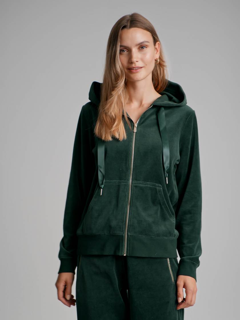 Alda velour hettejakke GS7