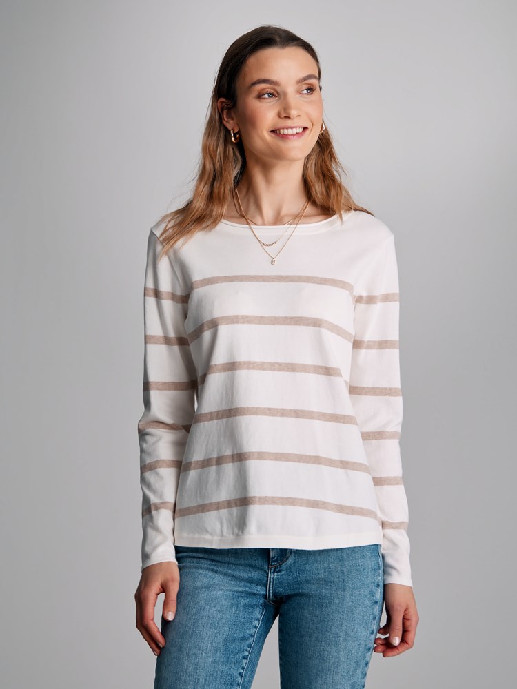 Lucilla stripet genser 7502315_O79-VAVITE-S23-Modell-Front_chn=match_1486_Lucilla stripet genser O79_Lucilla stripet genser O79 7502315.jpg_Front||Front