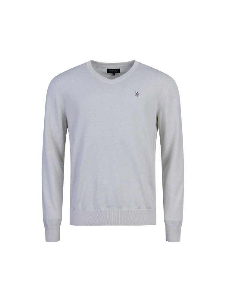 Brage v-neck genser 7502721_OAI-Redford-S23-Front_Brage v-neck genser.jpg_Front
