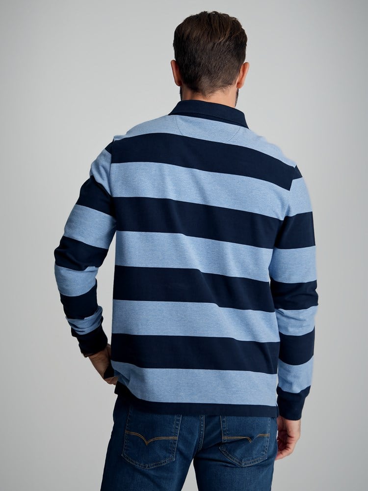 Vancouver stripete pique 7502747_EN3-Redford-S23-Modell-Back.jpg_Back||Back