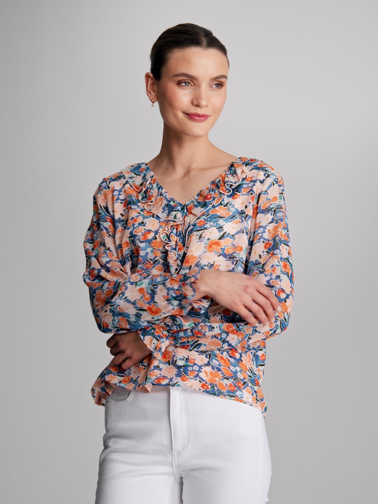 Iben bluse 7503373_MKX-MARIEPHILIPPE-S23-Modell-Front_chn=match_1137_Iben bluse MKX 7503373.jpg_Front||Front