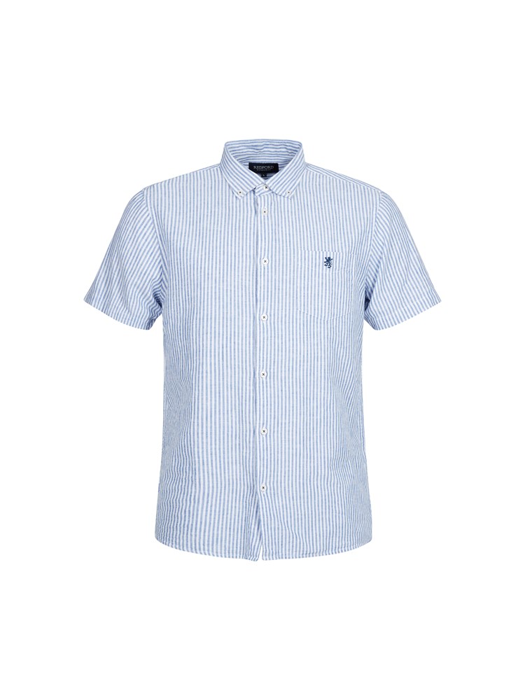 Elia stripete linmiks skjorte 7503858_EDW-REDFORD-H23-Front_Elia stripete skjorte.jpg_Front||Front