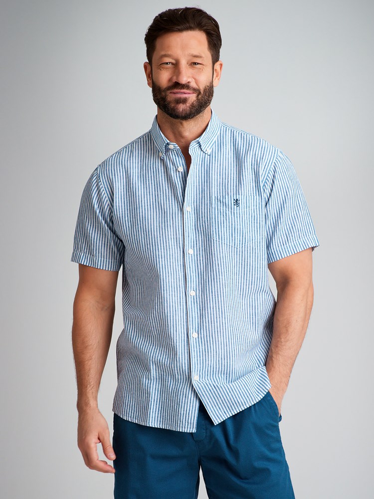 Elia stripete linmiks skjorte 7503858_EDW-REDFORD-H23-Modell-Front_chn=match_236.jpg_Front||Front