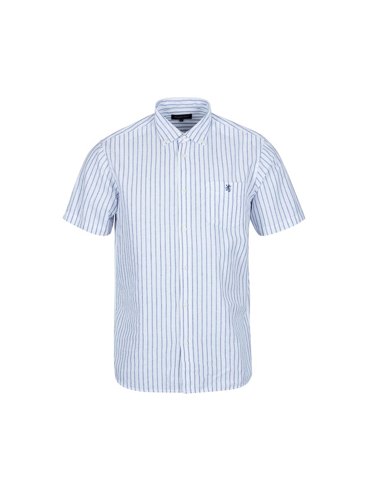 Elia stripete linmiks skjorte 7503858_EGZ-REDFORD-H23-Front_5095_Elia stripete skjorte.jpg_Front||Front