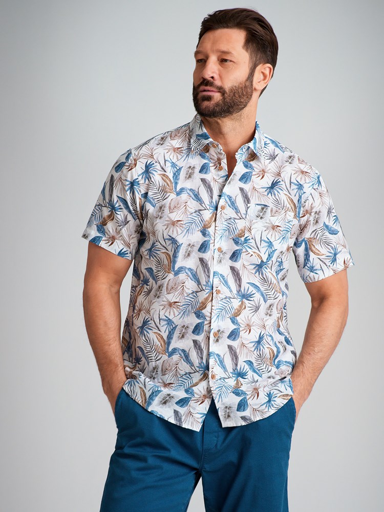 Elia printet linmiks skjorte 7503942_O68-REDFORD-H23-Modell-Front_chn=match_1557.jpg_Front||Front