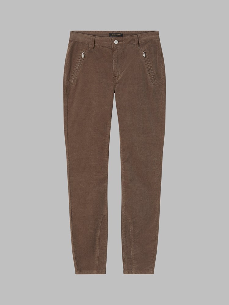 Paris zip cordbukse 7504024_AIK-MARIEPHILIPPE-A23-Front_4301_Paris zip cordbukse.jpg_Front||Front