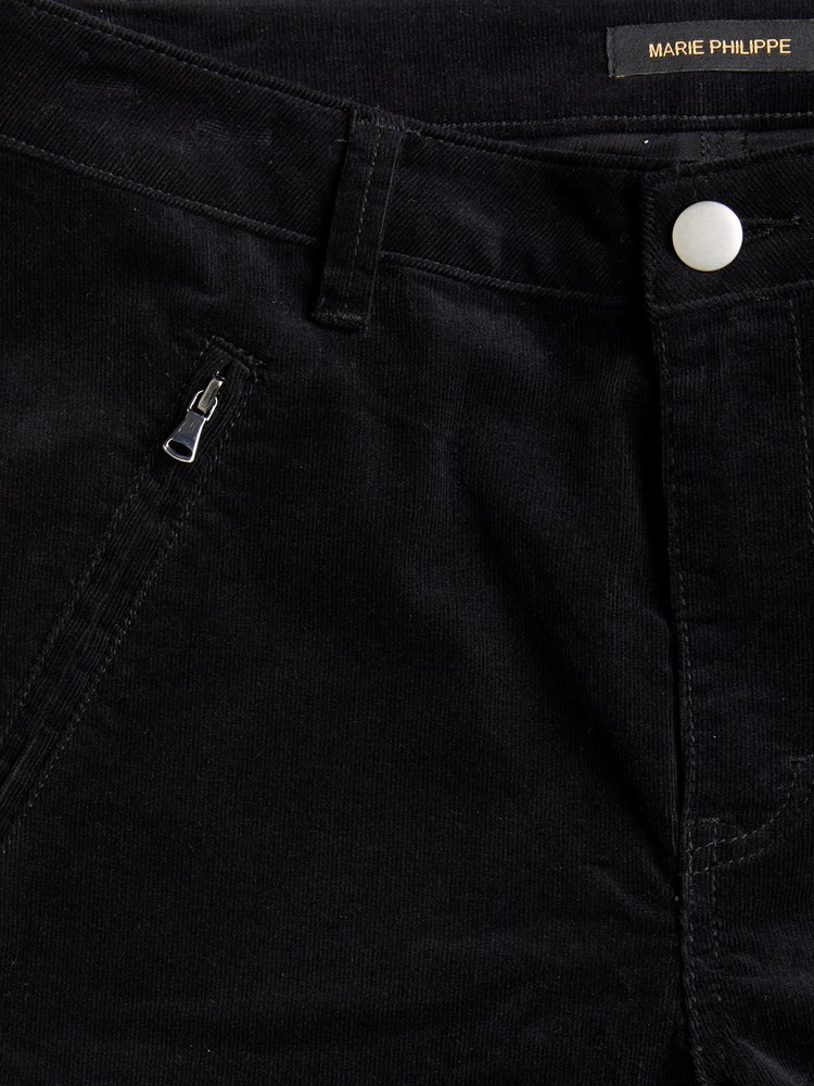 Paris zip cordbukse 7504024_EM6-MARIEPHILIPPE-A23-Front_9405_Paris zip cordbukse_Paris zip cordbukse EM6_Paris zip cordbukse EM6 7504024.jpg_Front||Front