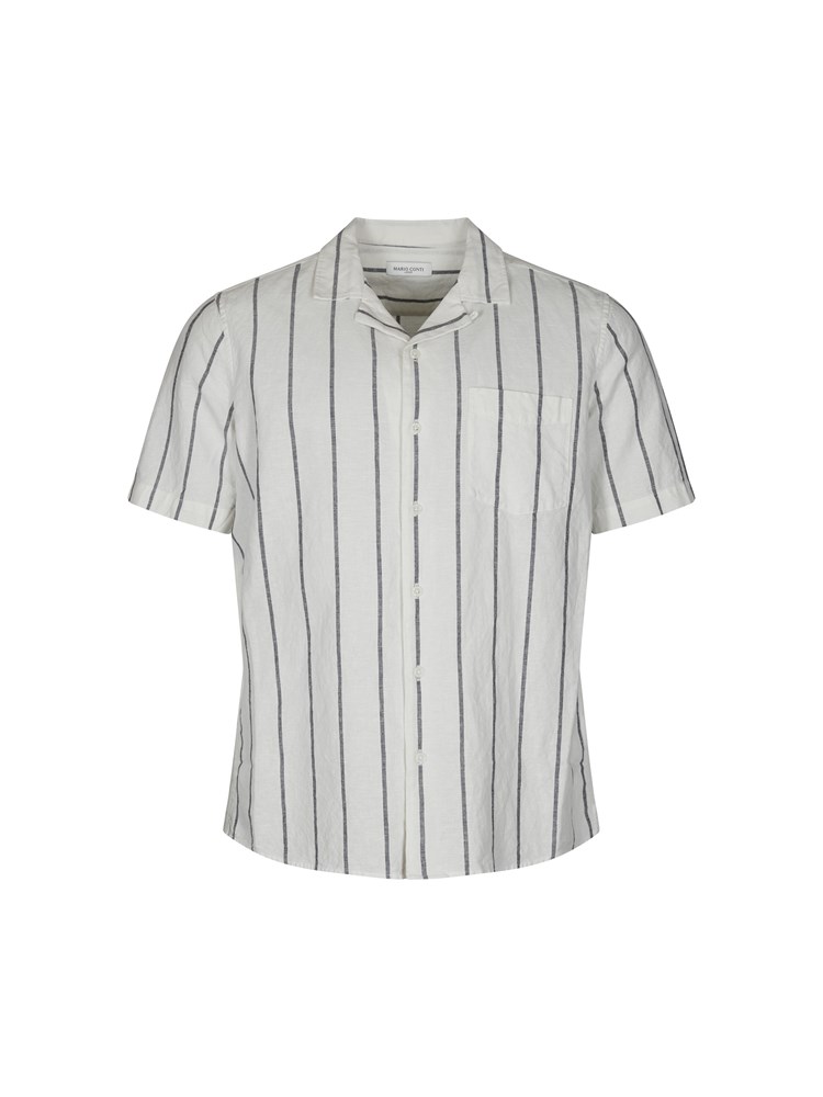 Eduardo stripet linkmiks skjorte 7504089_O87-MARIOCONTI-H23-Front_834_Eduardo stripet skjorte.jpg_Front||Front