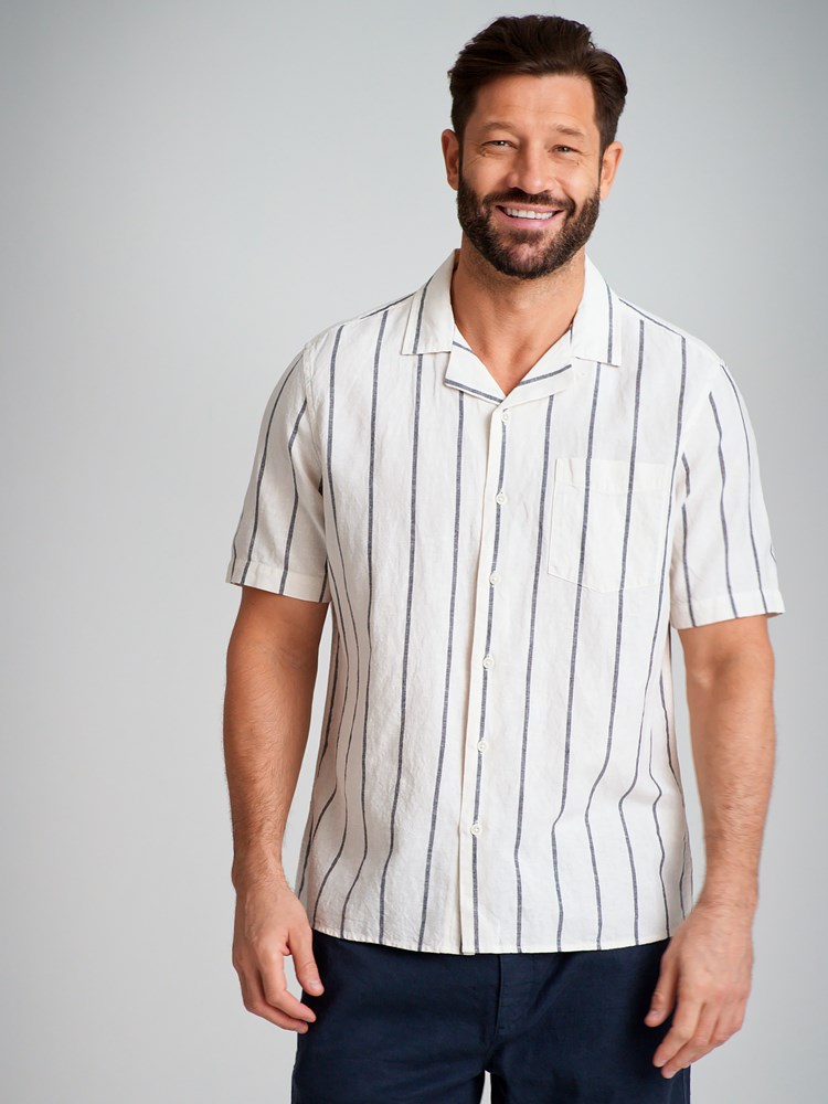 Eduardo stripet linkmiks skjorte 7504089_O87-MARIOCONTI-H23-Modell-Front_chn=match_2903.jpg_Front||Front