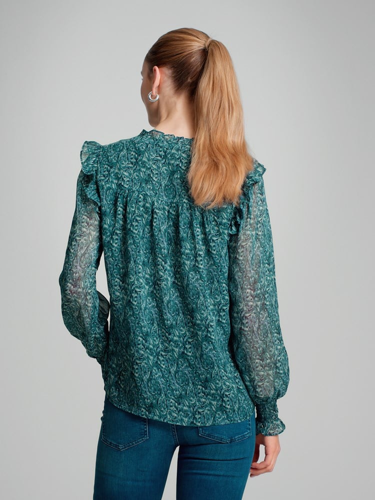 Mina bluse 7504413_EBF-VAVITE-A23-Modell-Back_chn=match_4391_Mina bluse EBF_Mina bluse EBF 7504413.jpg_Back||Back