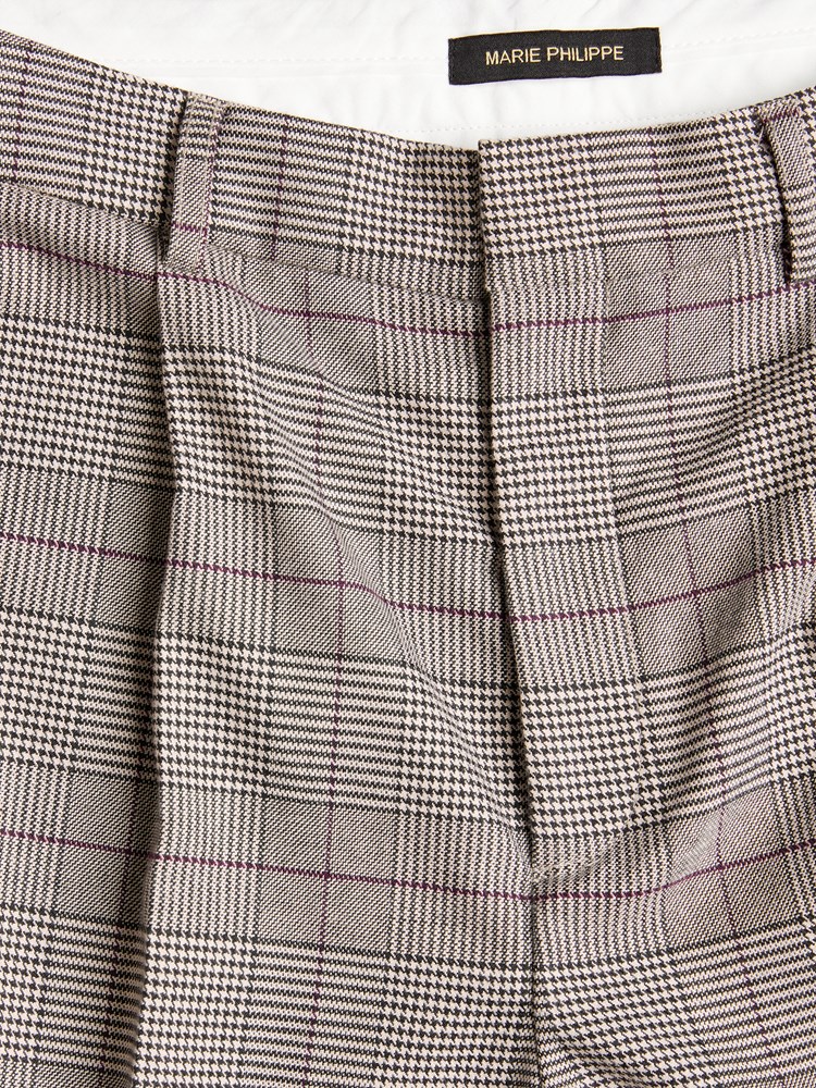 Catja rutet bukse 7504517_AFC-MARIEPHILIPPE-A23-Front_3044_Catja rutet bukse.jpg_Front||Front