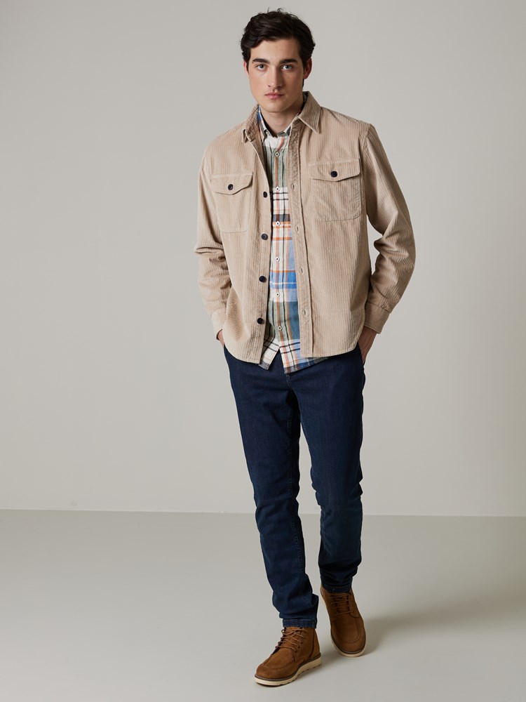 Aron cord skjortejakke 7504544_I4C-JEANPAUL-A23-Modell-Front_2720_Aron cord skjortejakke I4C.jpg_Front||Front