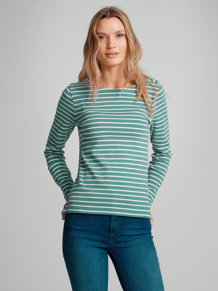 Sienna stripet topp 7504618_EBF-VAVITE-A23-Modell-Front_chn=match_9647_Sienna stripet topp EBF_Sienna stripet topp EBF 7504618.jpg_Front||Front