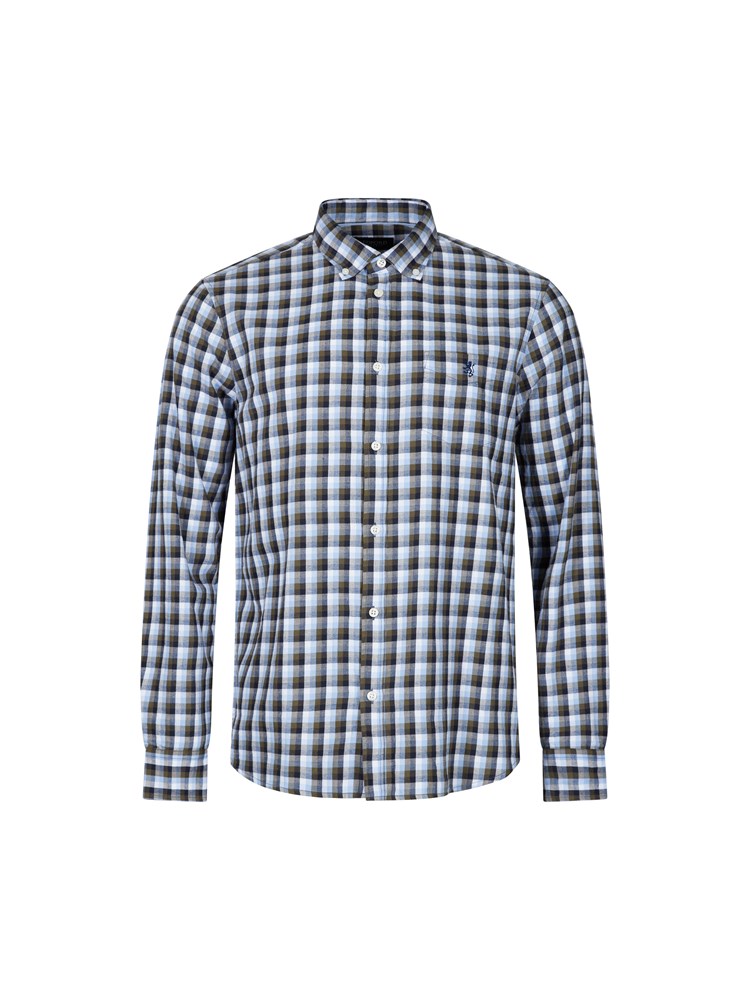 Delting rutete skjorte 7504836_GUJ-REDFORD-A23-Front_877_Delting rutete skjorte.jpg_Front||Front