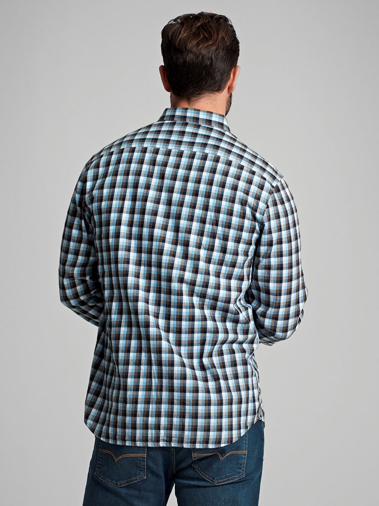 Delting rutete skjorte 7504836_GUJ-REDFORD-A23-Modell-Back_chn=match_1923.jpg_Back||Back