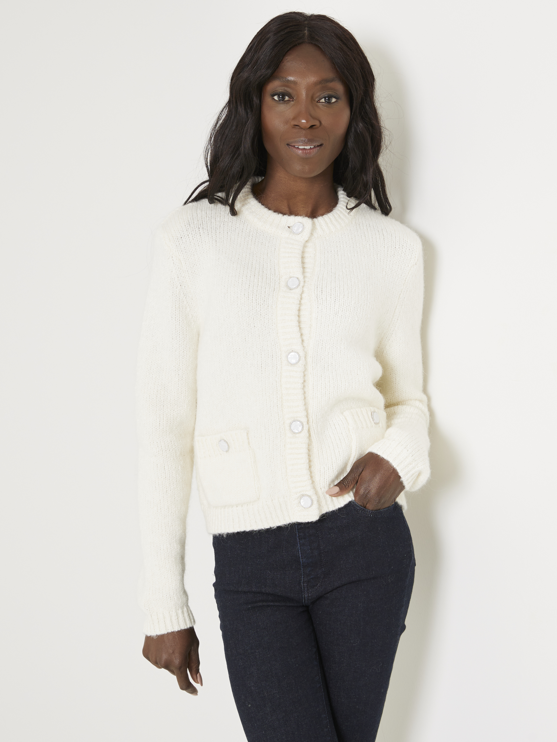 Coco cardigan Marshmallow | MATCH nettbutikk