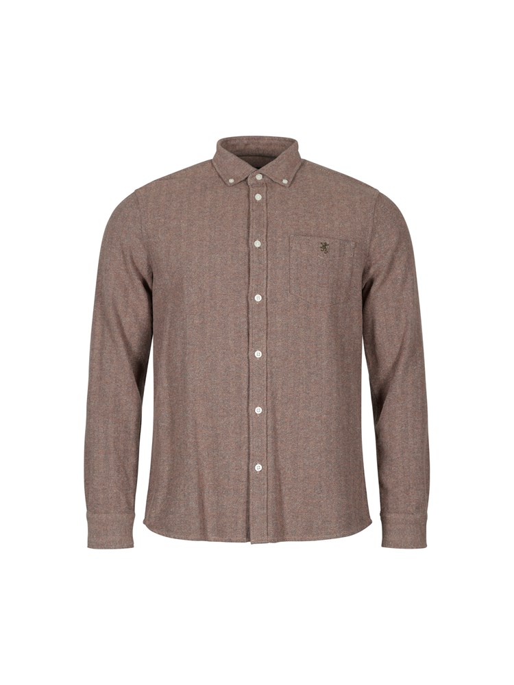 Herringbone skjorte 7505652_AGG-REDFORD-A23-Front_Herringbone skjorte.jpg_Front||Front