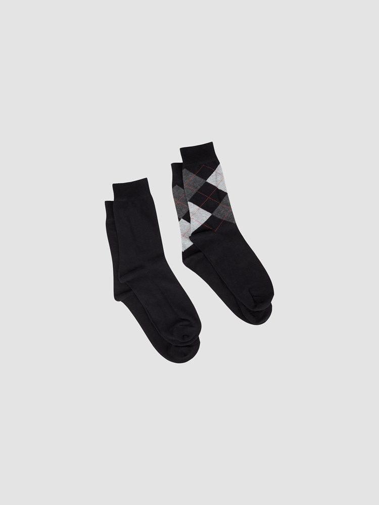 Argyle 2 pk sokk 7505664_IFK-REDFORD-A23-Front_1323_Argyle 2 pk sokk.jpg_Front||Front